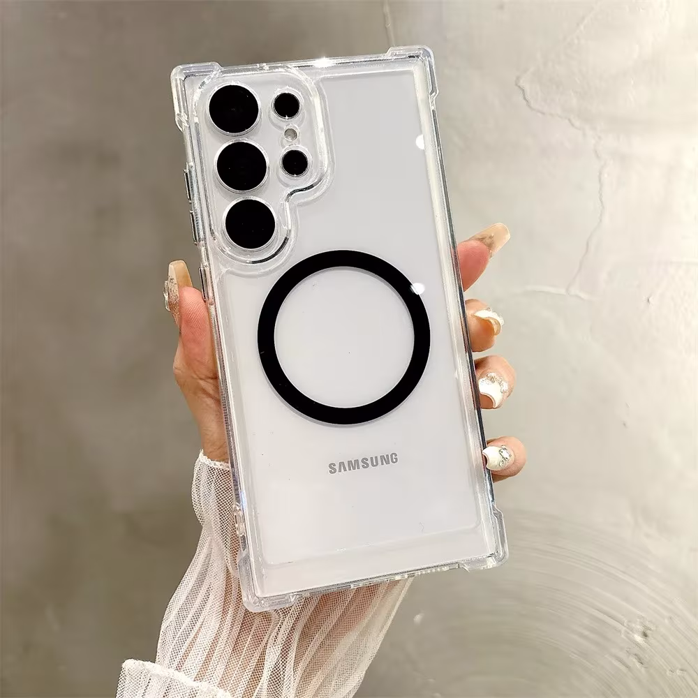Transparent Phone Cover For Samsung Galaxy S25 Ultra, S24 Ultra, S23 Ultra, S22 Ultra